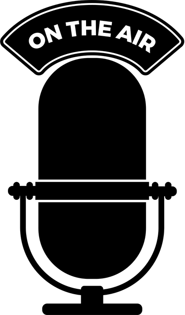 Vintage poster on the air radio decor vinyl - TenStickers