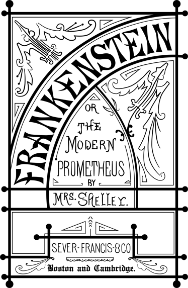 Vintage poster frankenstein book - TenStickers