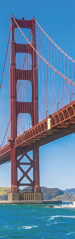 Landscape poster golden state kitchen fridge - TenStickers