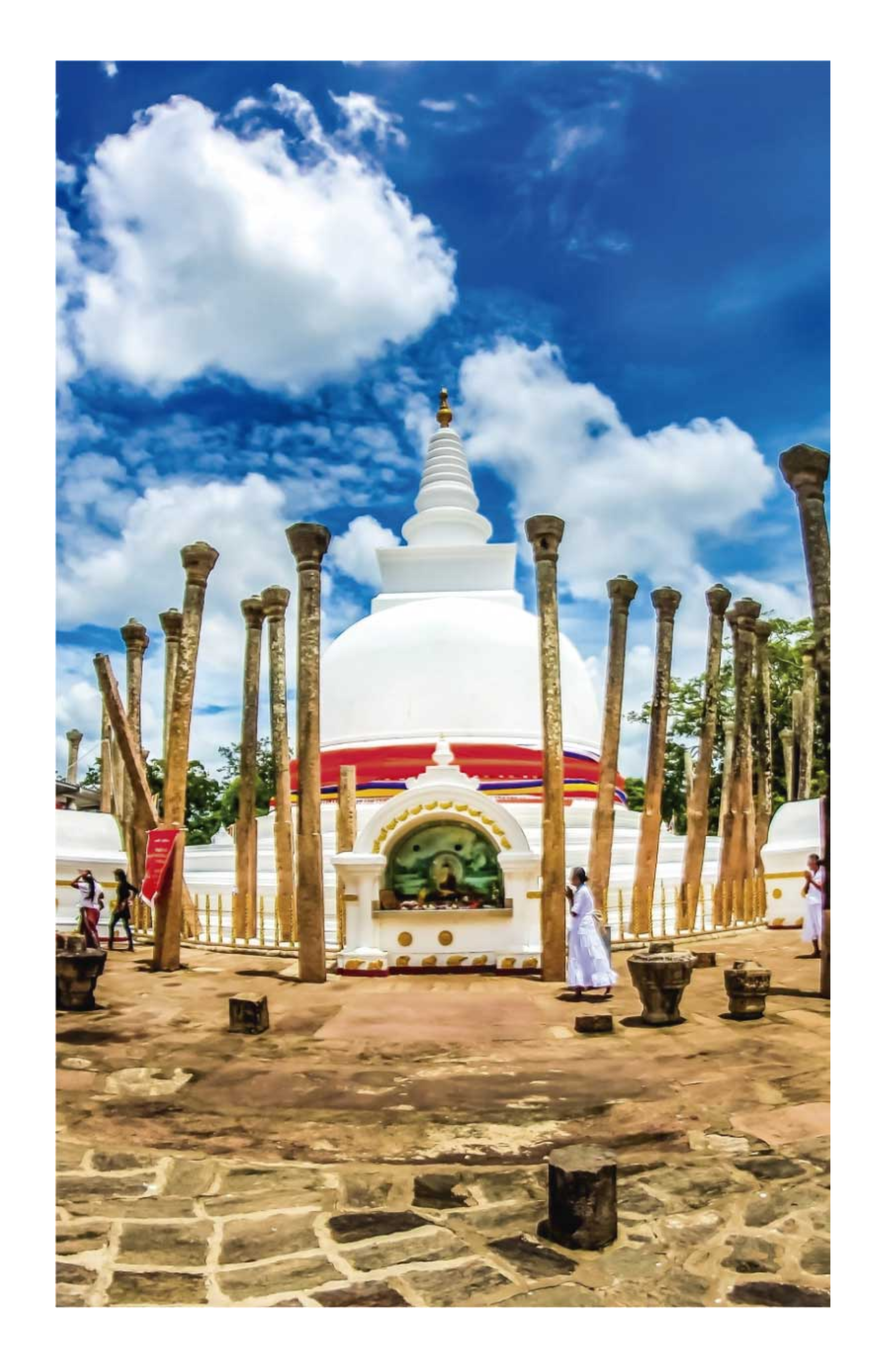 Landscape poster of thuparamaya stupa - TenStickers