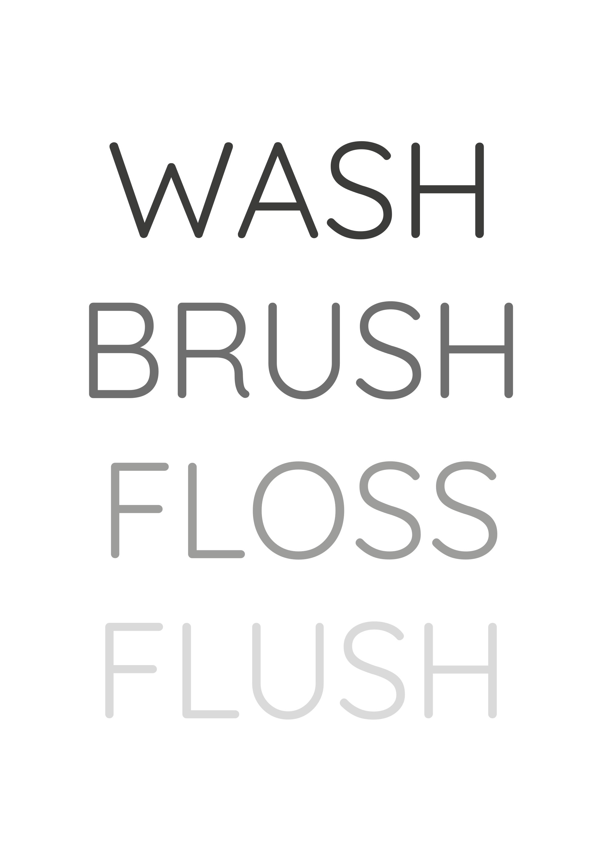 Quote poster: clean care routine reminder - TenStickers