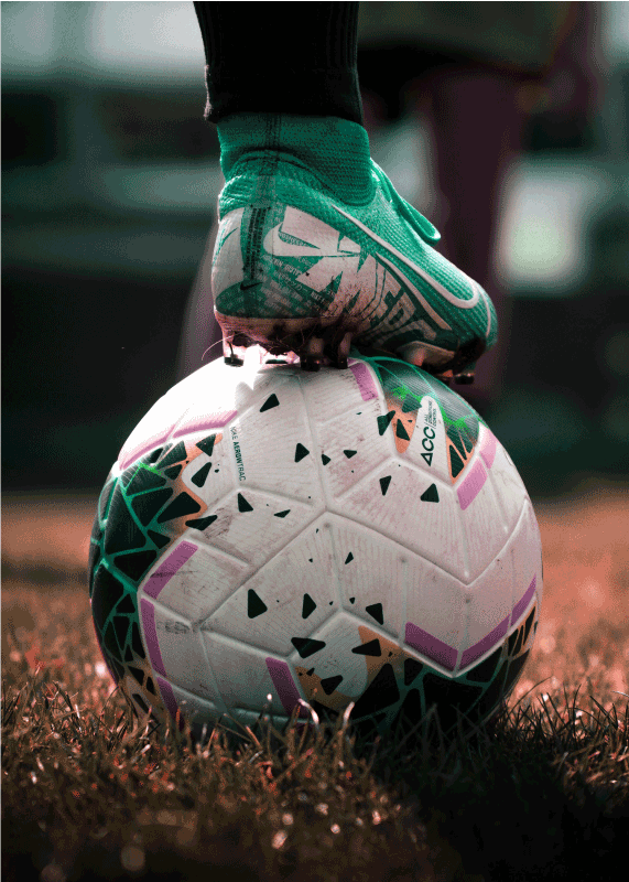 Football poster of soccer player - TenStickers