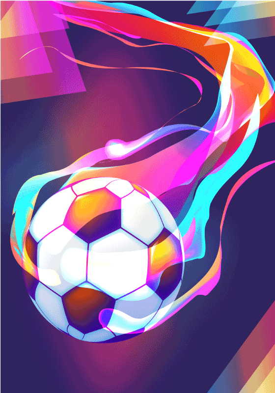 Football poster - soccer art print for fans - TenStickers