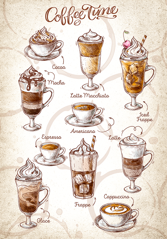 Coffee drink poster print - TenStickers