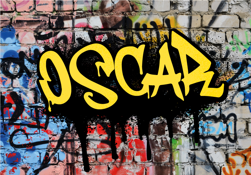 Graffiti Art Personalized Poster - TenStickers