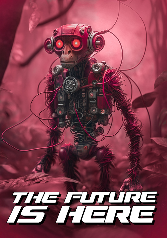 Robot MonkeyRobot Monkey is a robotic creature that is designed t - TenStickers