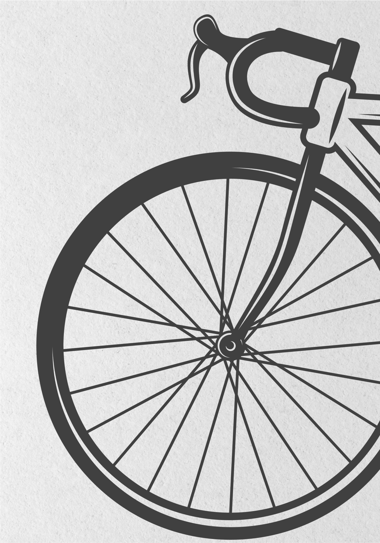 Minimalist Bike: A bike designed for simple, efficient travel. cy - TenStickers