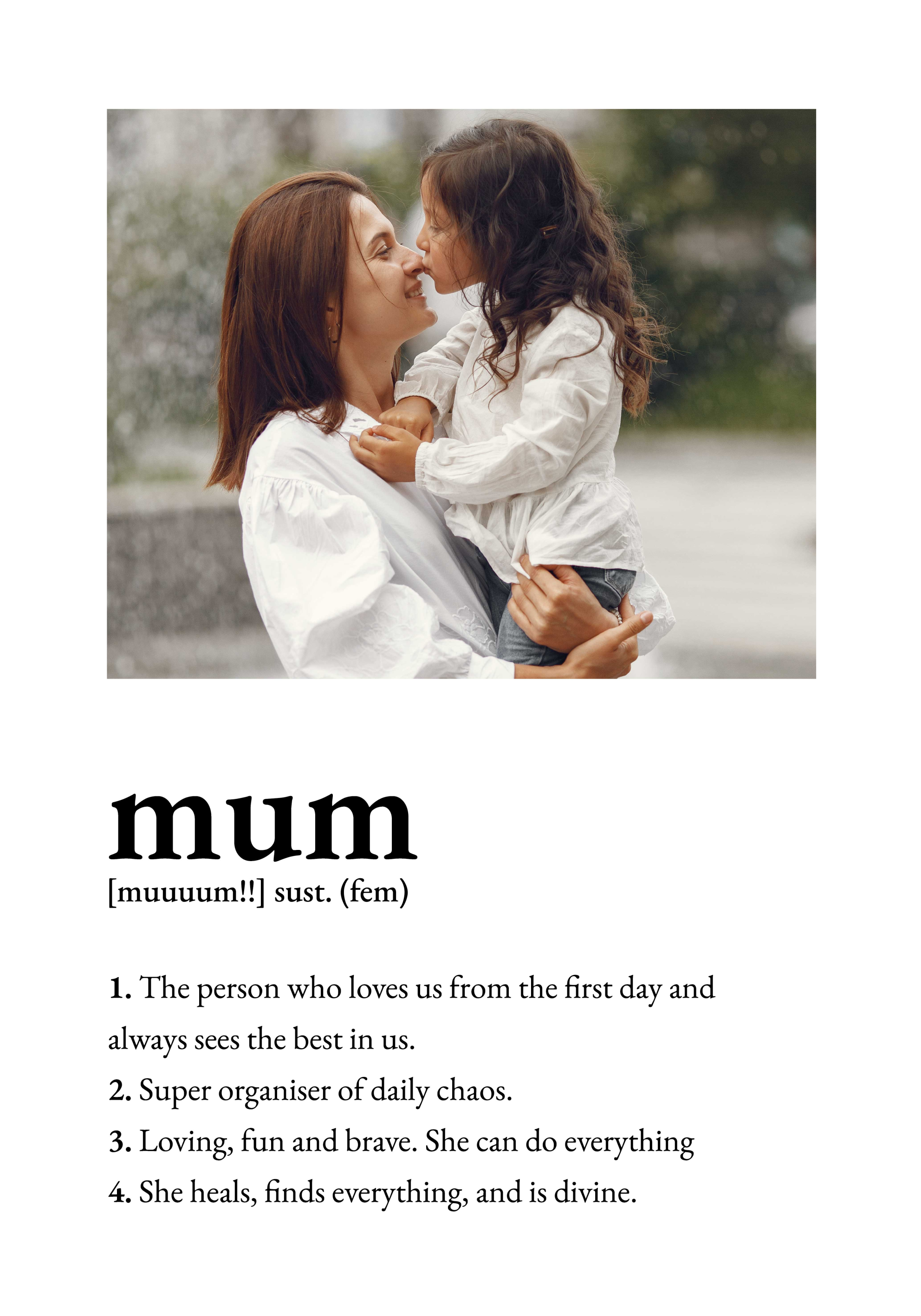 mother definition EN living room poster - TenStickers