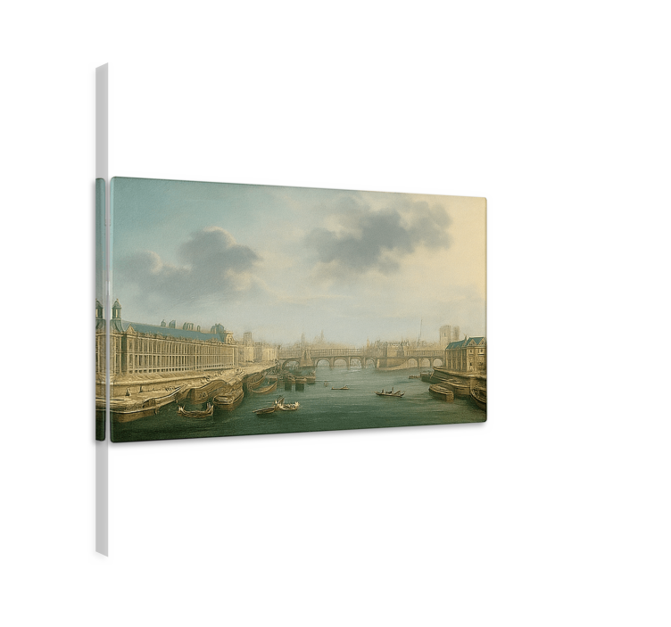 The Seine downstream sports canvas art - TenStickers