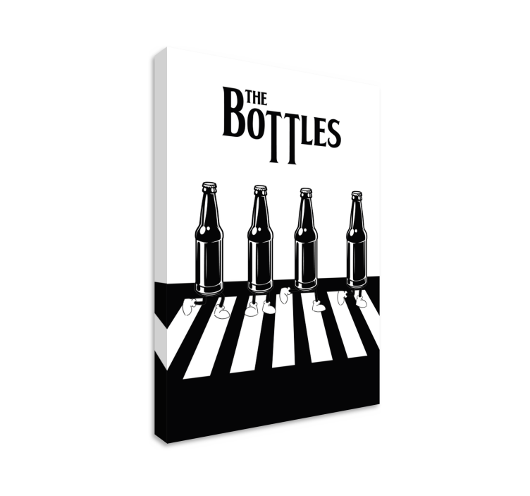 the bottles Music canvas art - TenStickers