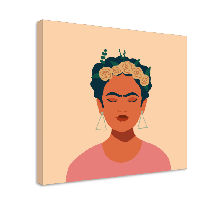 Frida Khalo character canvas prints - TenStickers