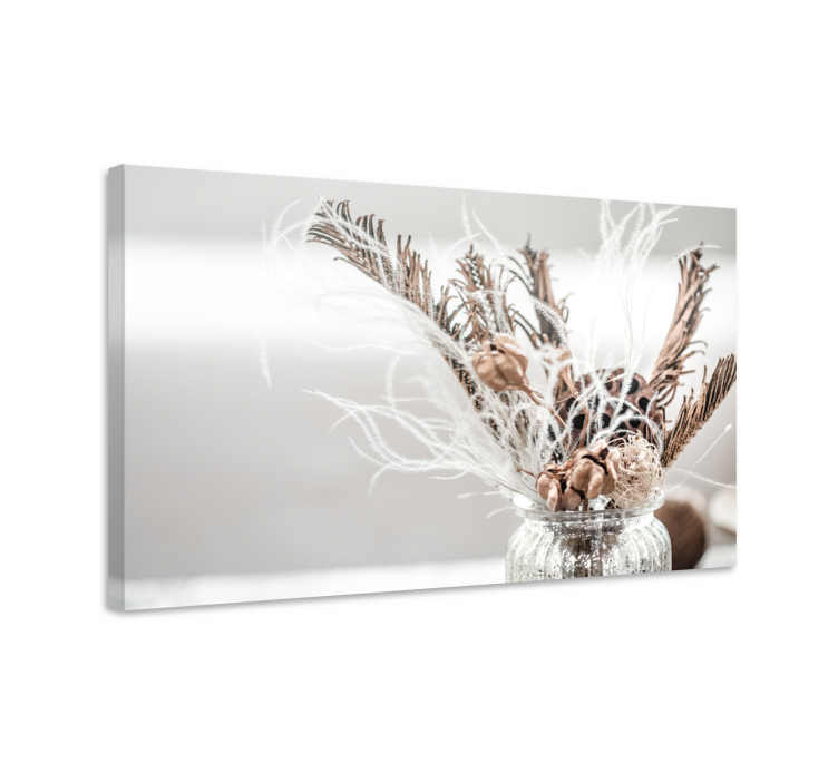 Flowers canvas dried floral display - TenStickers