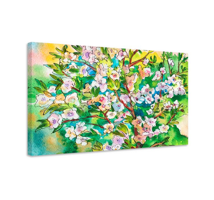 Flowers canvas blossoming floral arrangement - TenStickers