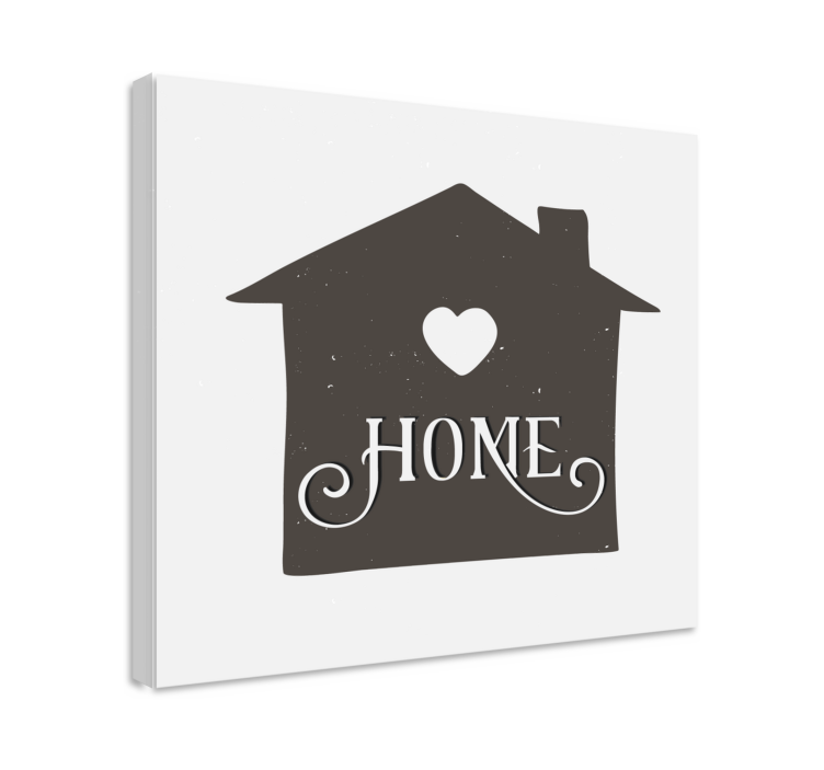 Quote canvas for genuine home sentiment - TenStickers