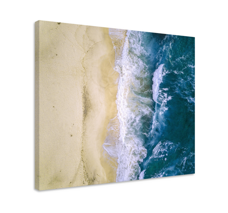 sea sand blue landscape canvas - TenStickers