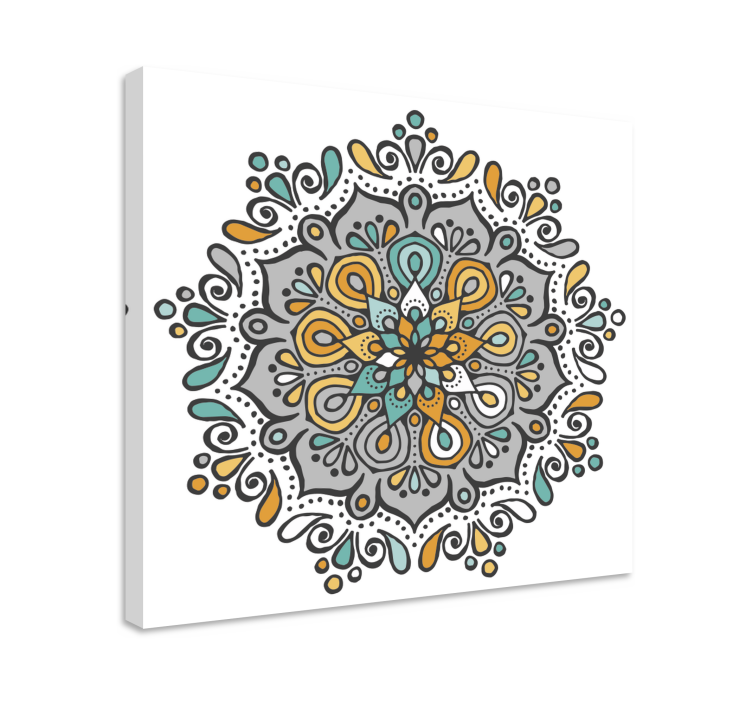 Mandala canvas with detailed mandala design - TenStickers