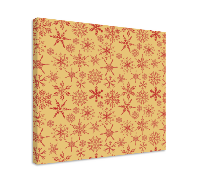 Snowflakes Christmas canvas prints - TenStickers