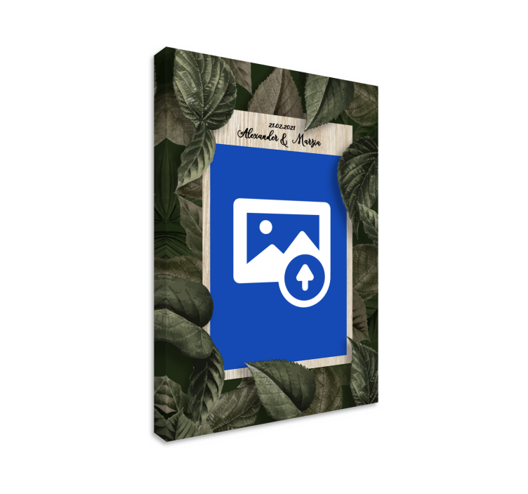 Customizable photo Wedding wall art canvas - TenStickers