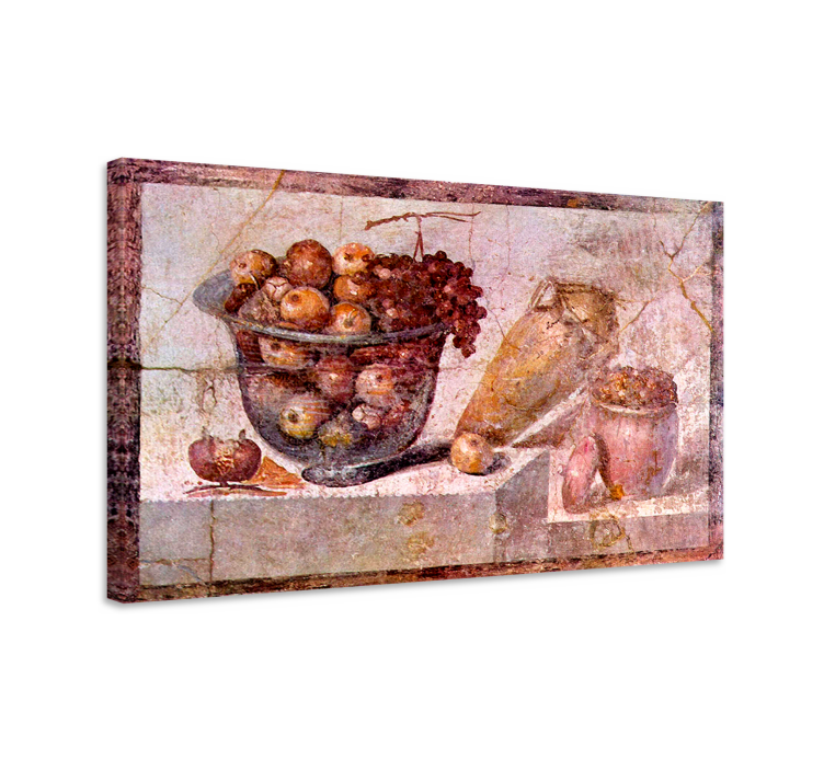 Fruit canvas wall art fruit bowl display - TenStickers