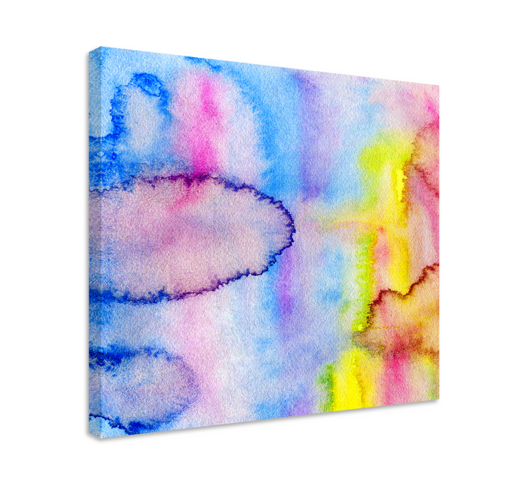 Abstract wall art 1 colorful watercolor blends - TenStickers