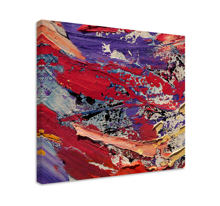 Abstract wall art 1 vibrant color movement - TenStickers