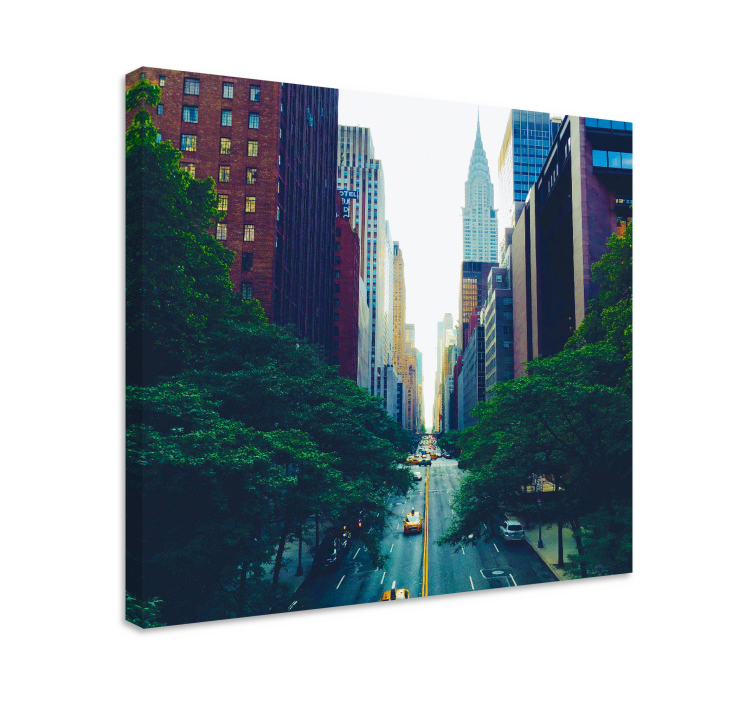 Nice modern city landscape canvas - TenStickers