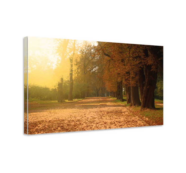 Landscape canvas autumn pathway - TenStickers