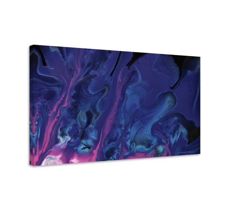 Purple and blue gradient modern canvas wall art - TenStickers