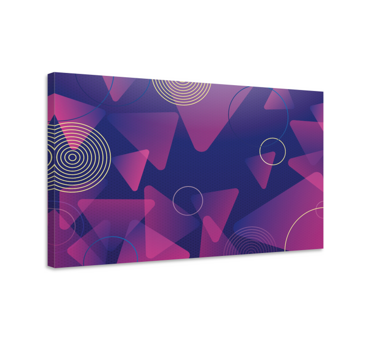 Geometric canvas with dynamic shapes design - TenStickers