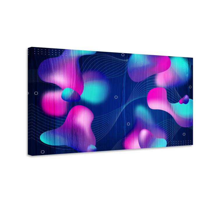 Modern canvas art abstract fluid forms - TenStickers