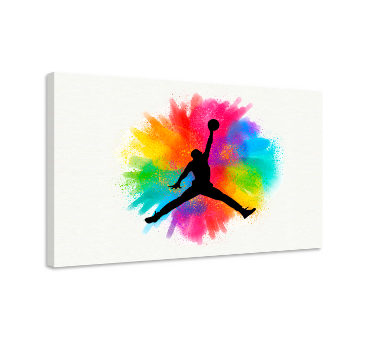 Michael Jordan cool basketball teen canvas - TenStickers