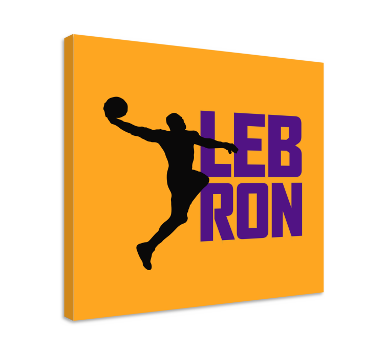 LeBron James cool basketball teen canvas prints - TenStickers