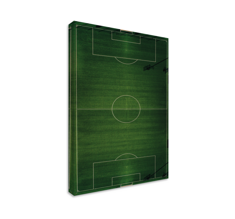 Sports canvas art soccer field perspective - TenStickers