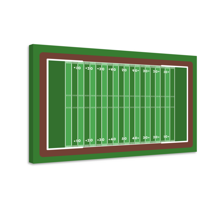 Sports canvas art football field design - TenStickers