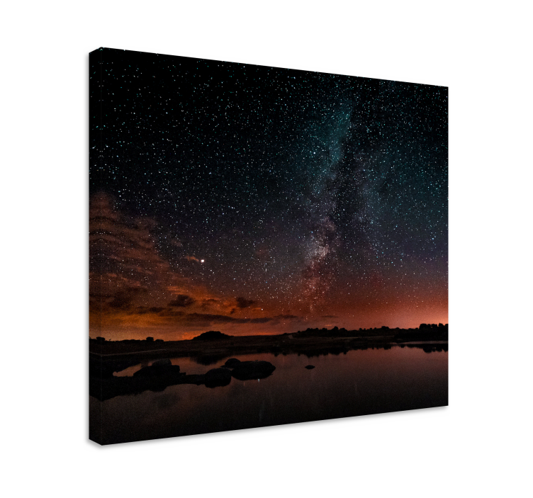 Night in barruecos landscape canvas - TenStickers