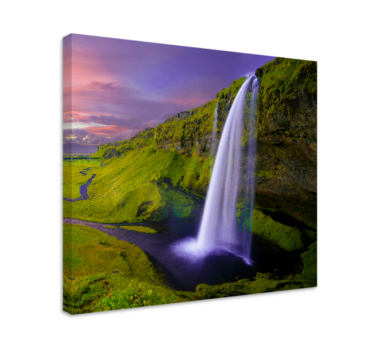 Landscape canvas majestic waterfall view - TenStickers