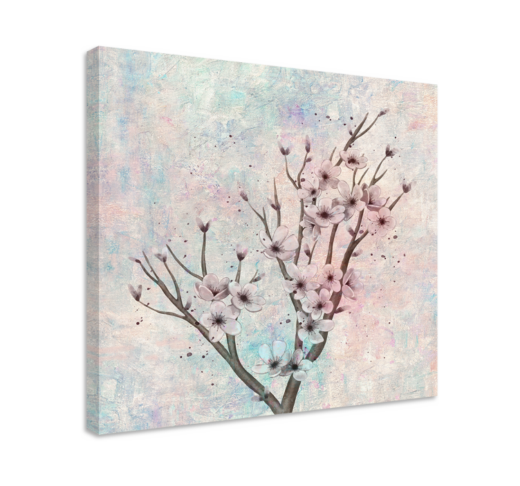Big tree with flower canvas - TenStickers