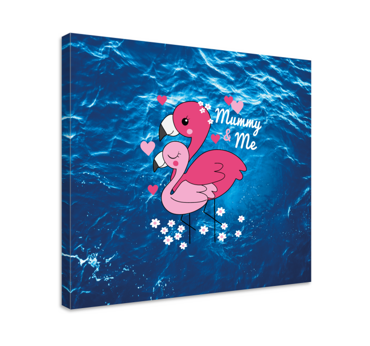 Animal canvas wall art love birds - TenStickers