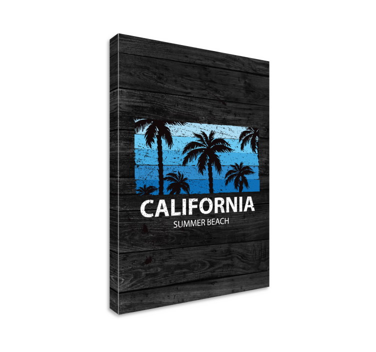 Cityscape wall art palm trees of california - TenStickers