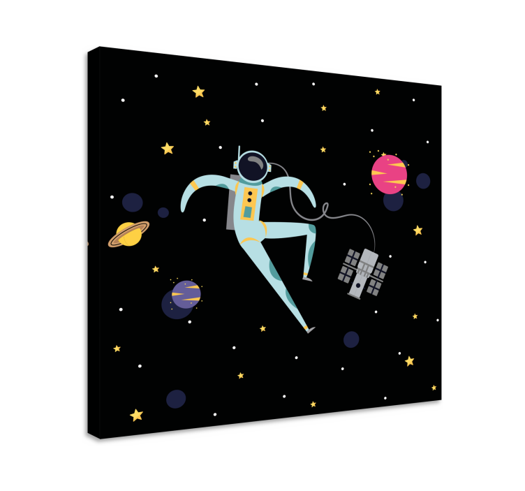 Astronaut in Space gamer wall print - TenStickers