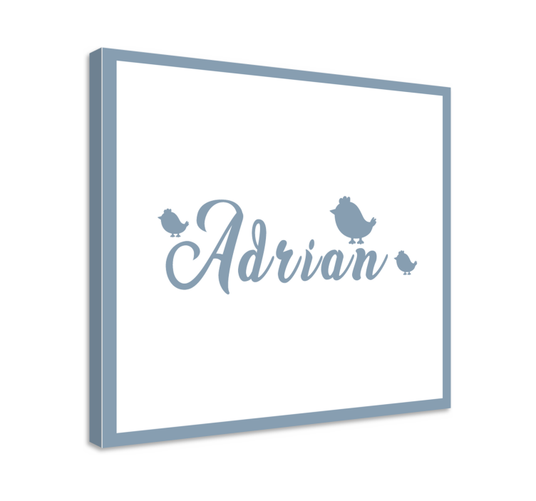 Abc canvas wall art customized name art print - TenStickers