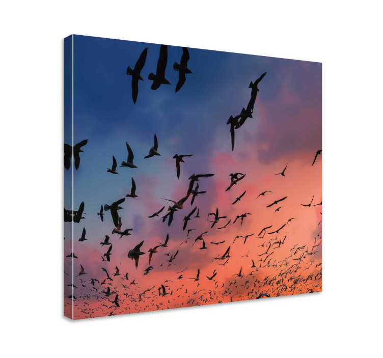 Flock of Birds bird canvas wall art - TenStickers