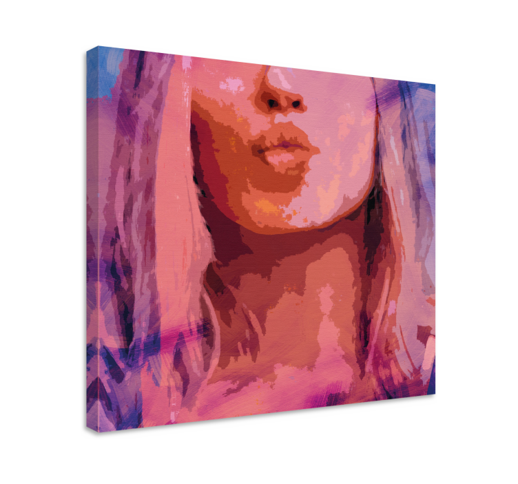 People canvas stylish kiss artwork - TenStickers