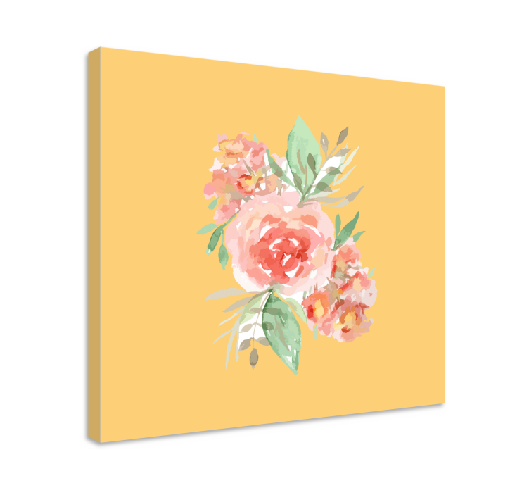 Flowers canvas floral bouquet art print - TenStickers