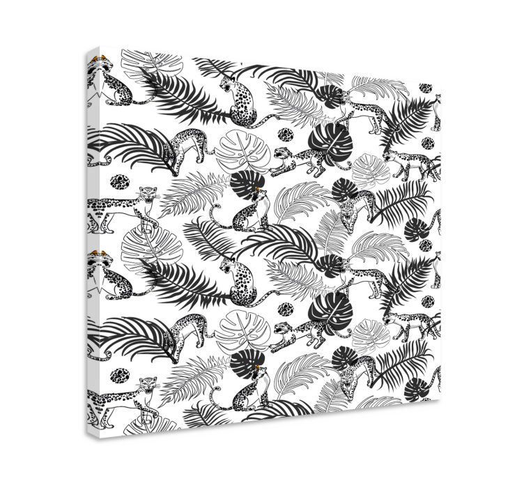 Dog wall art playful jungle dogs - TenStickers