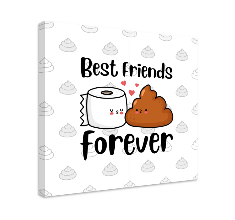 Toilet Funny quote design  canvas - TenStickers