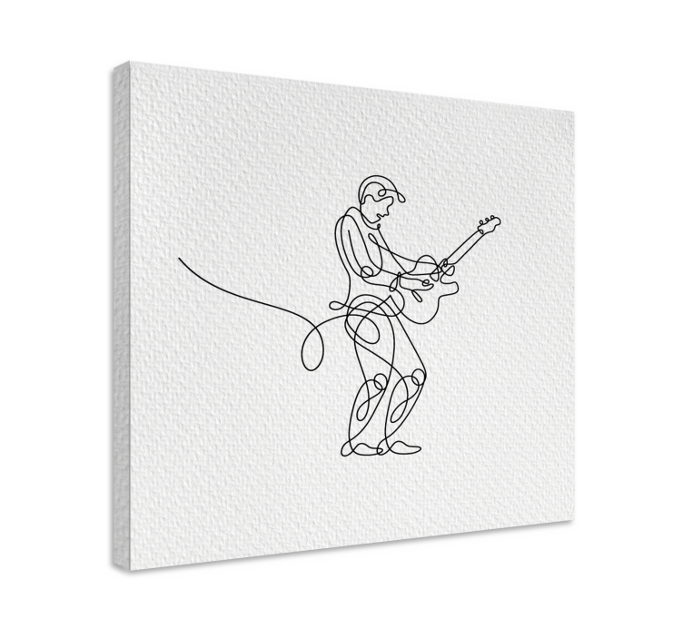 Music canvas art guitar player - TenStickers