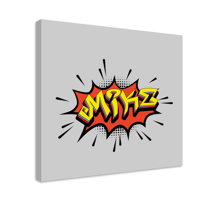 Bombing style graffiti personalised canvas - TenStickers