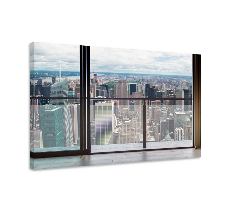 Cityscape wall art stunning urban landscape print - TenStickers