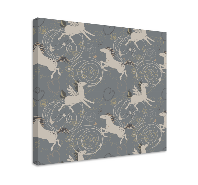 Unicorn pictures framed magical winged creatures - TenStickers